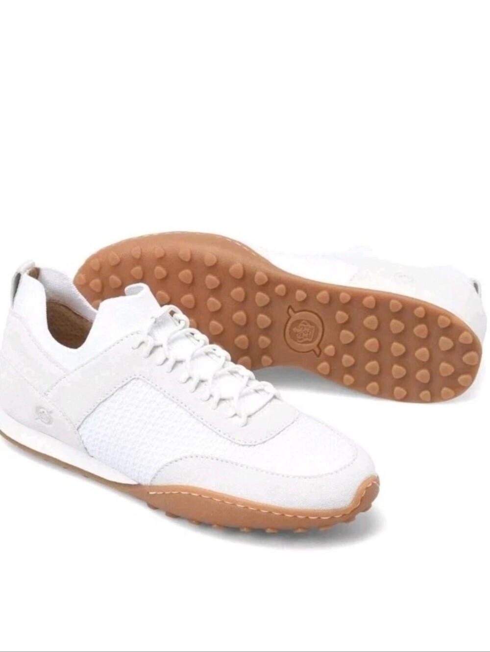 Women's BORN Aire Suede Leather Knit Fabric Casual Sneakers Slip On SZ 9
